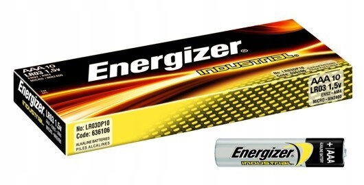 

10X Baterie Energizer Industrial LR03 Aaa Alkaline