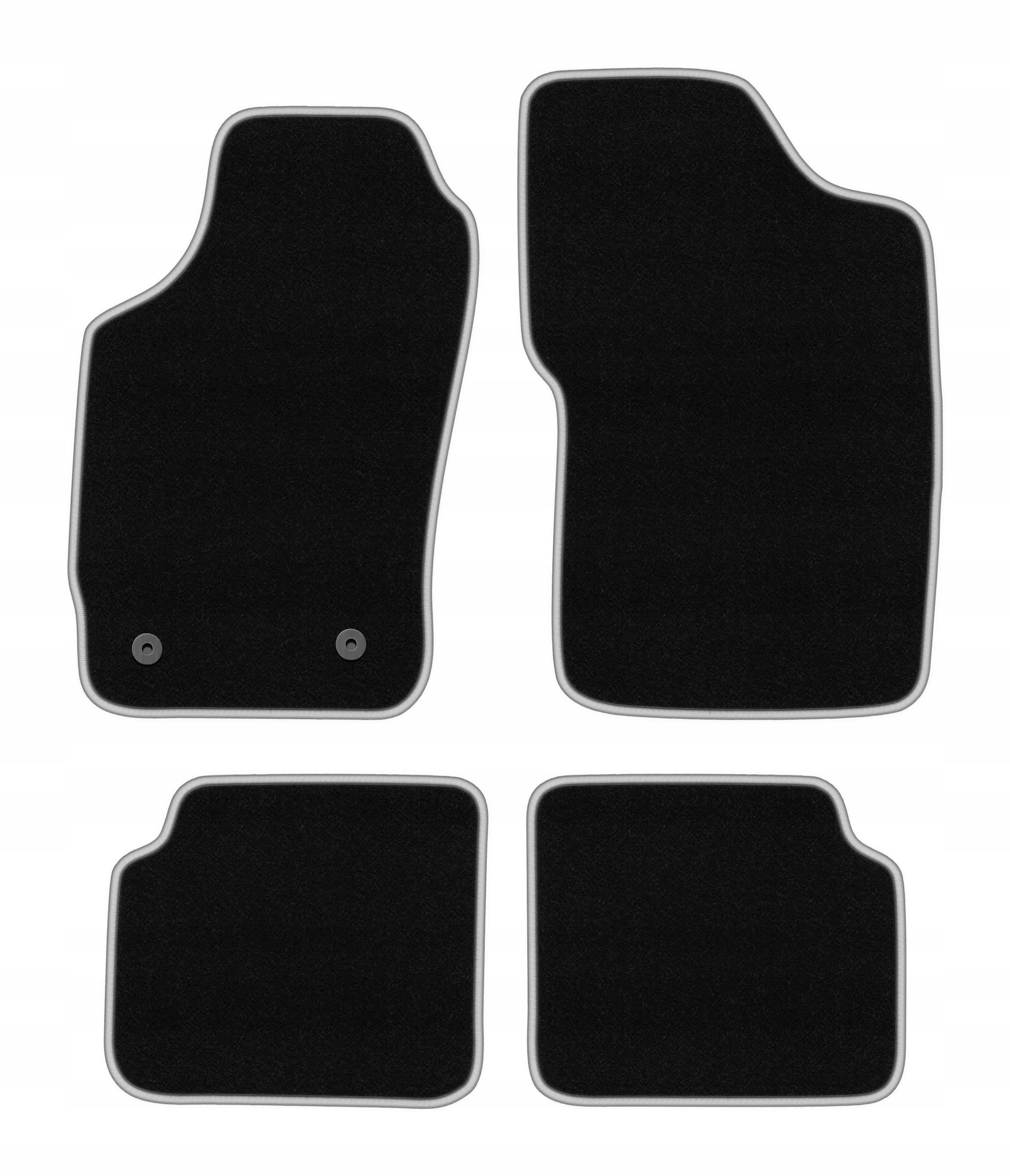 Velurové koberce pro Peugeot 205 1983-1998 hatchback komplet Carlux-silver