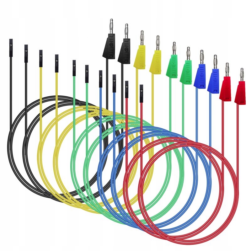 Kable Przewody Pomiarowe Miernika Multimetru Końcówki Bls Banan 10szt