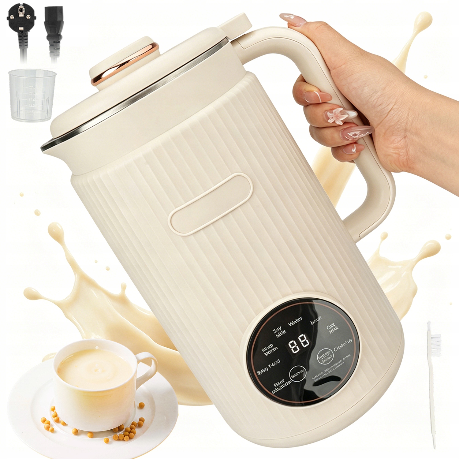 Automatický Odšťavňovač S Ohřevem 1,2 L 12 Čepelí 800 W 8 Funkcí Sóji