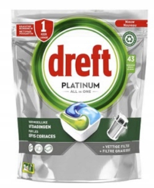 Dreft Platinum All in One Kapsle do myčky nádobí 43 ks