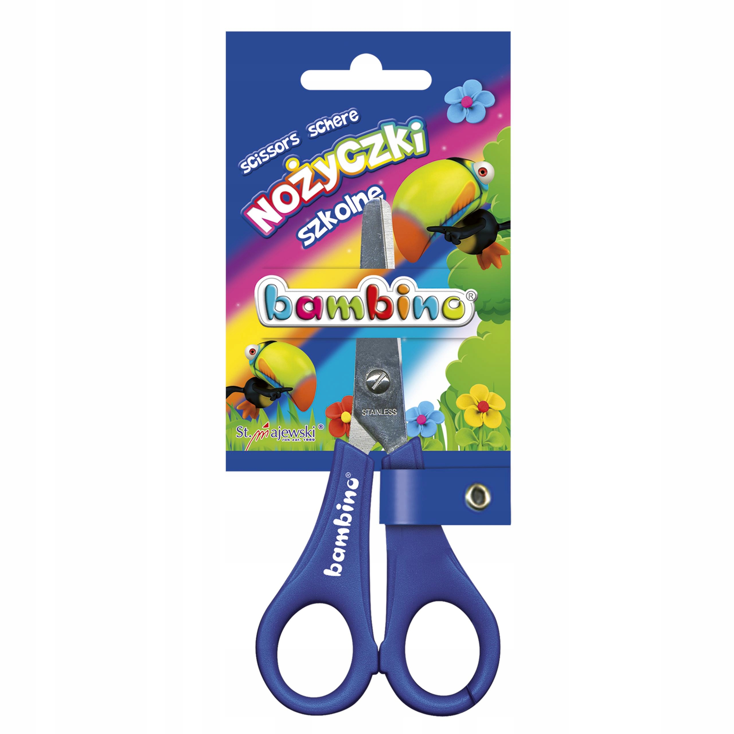 NOŻYCZKI BAMBINO Z PODZIAŁKĄ SZKOLNE BEZPIECZNE EAN (GTIN) 5903235001666