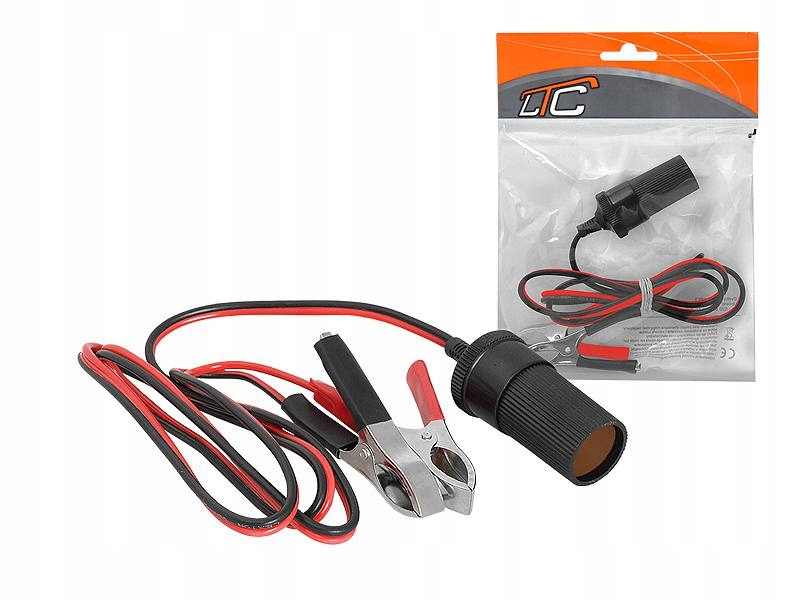 ADAPTER AKUMULATOR - GNIAZDO ZAPALNICZKI KROKODYL 1M