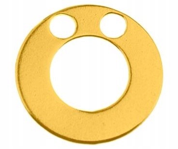 

Zawieszka blaszka kółko 5 Celebrytka srebro 925