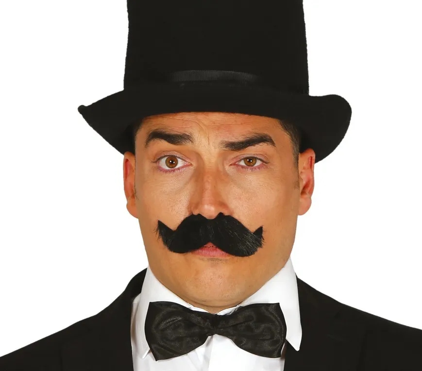 

Wąsy czarne syntetyczne samoprzylepne milordzkie