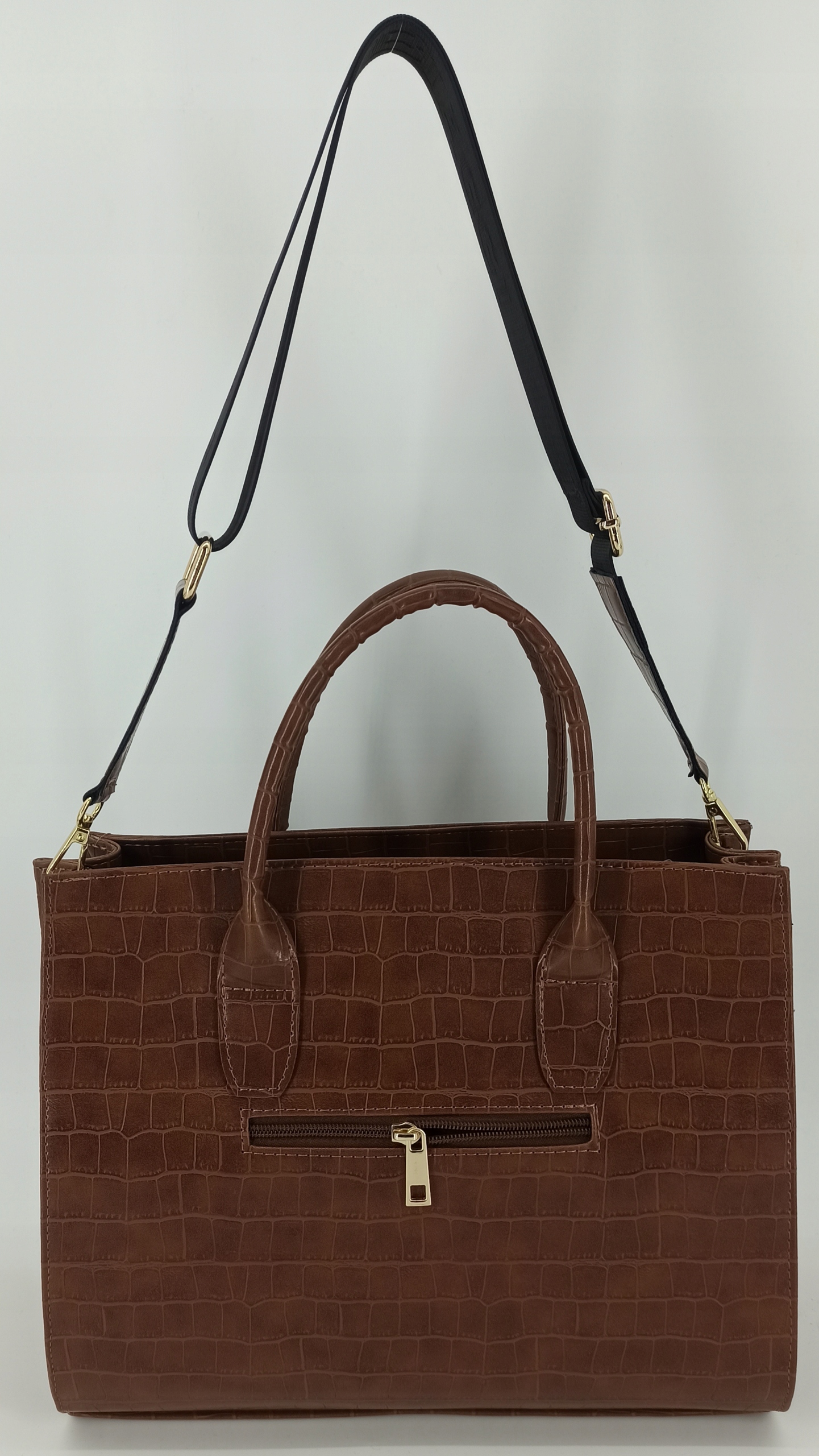 Torebka Laura Biaggi shopper brązowa Płeć kobieta