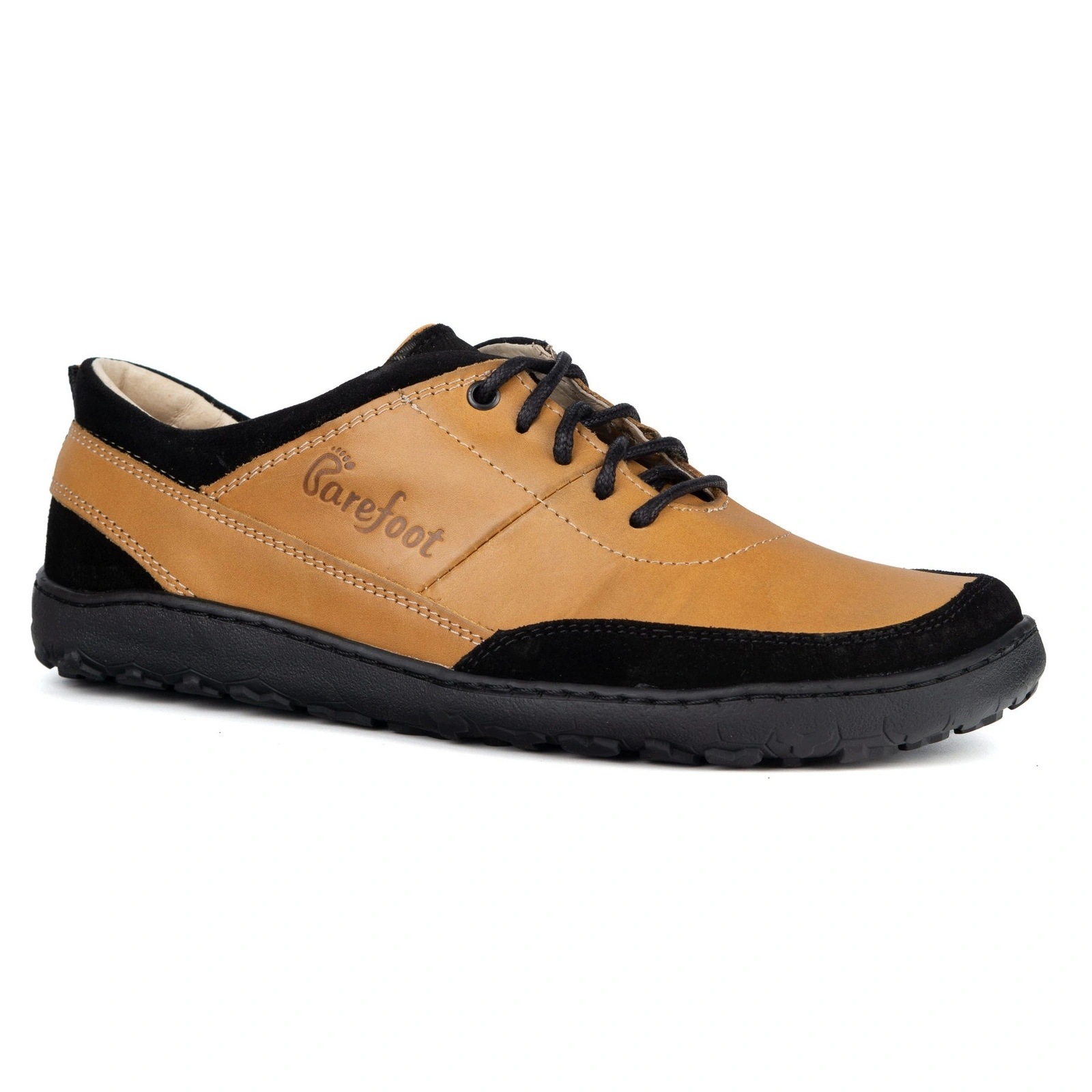 Minimalistické polobotky Mont unisex kožené zero drop žluté 43