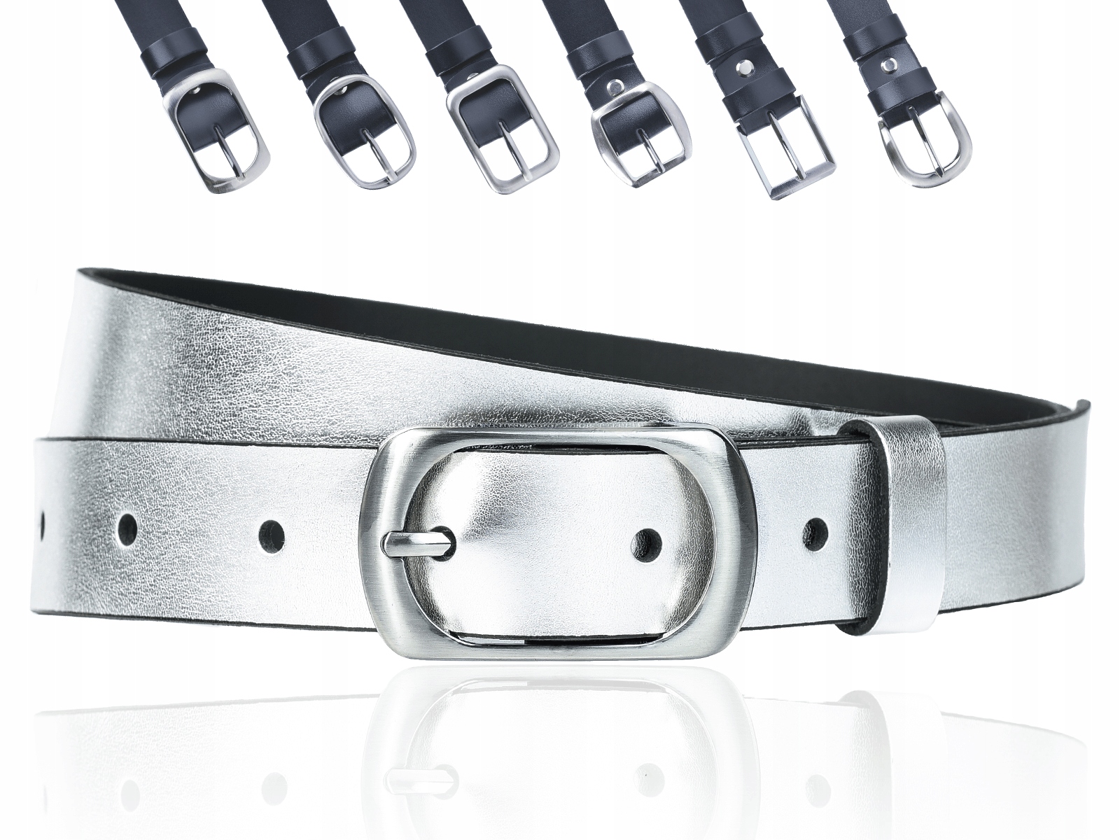 

Pasek do spodni Sepher Srebrny 3cm L (115cm)