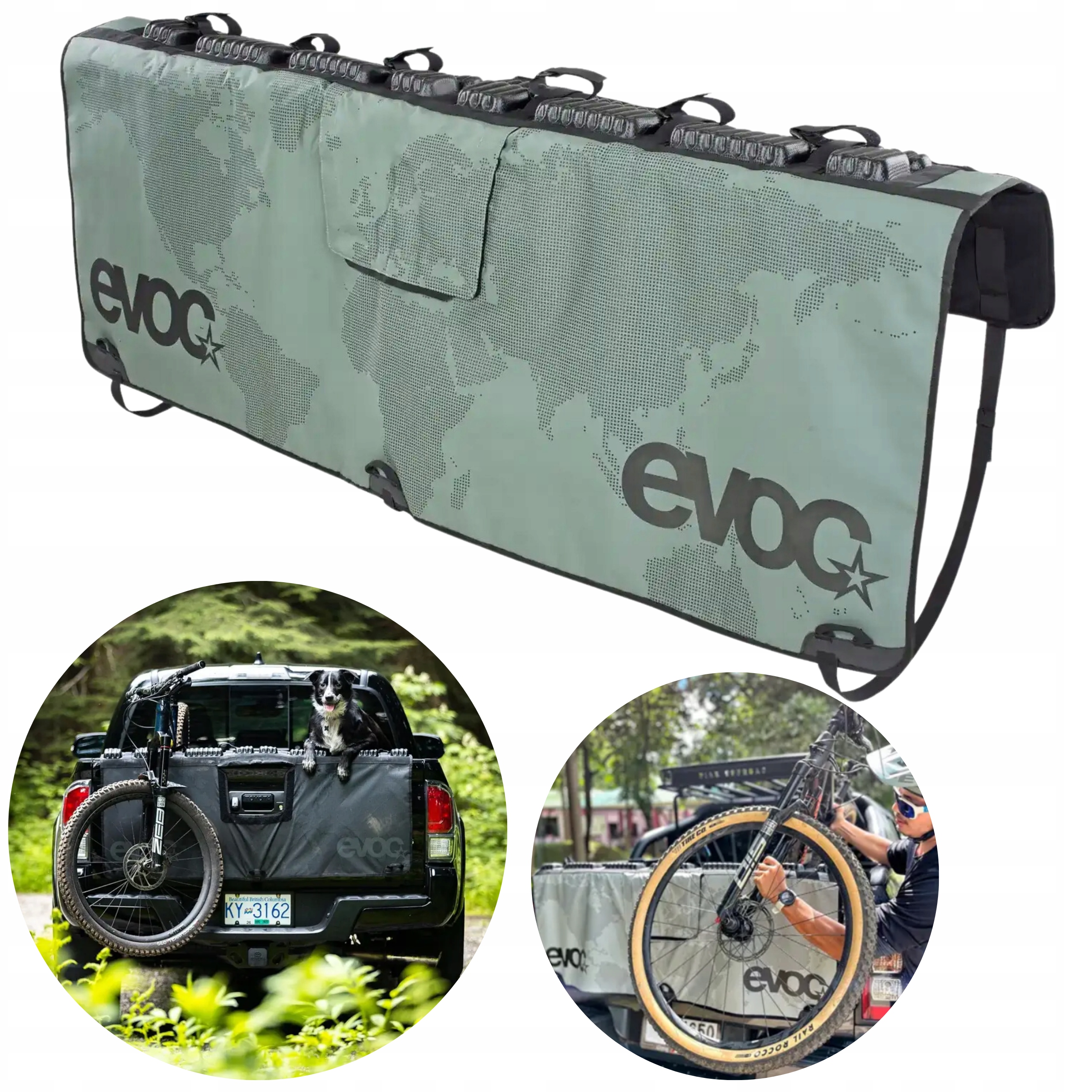 Osłona na klapę pick up Evoc Tailgate Pad olive XL