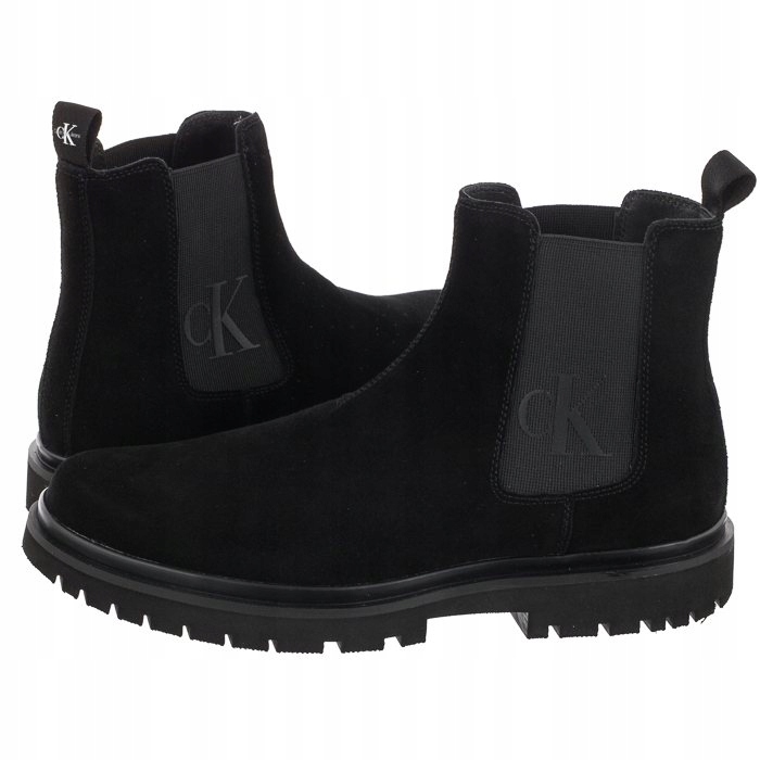 Buty Męskie Sztyblety Calvin Klein Lug Mid Czarne