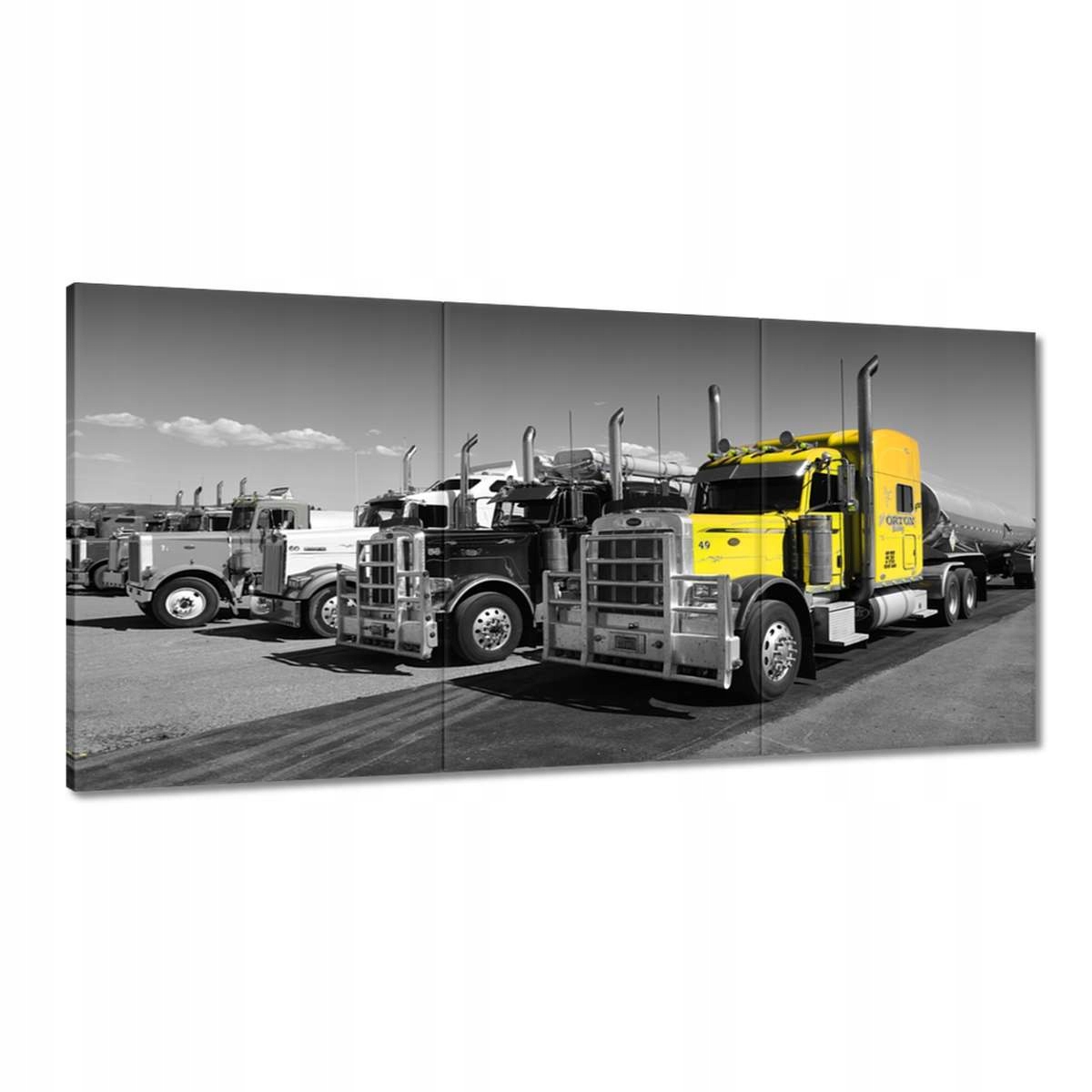 Obrazy 180x90 Žlté nákladné auto z Usa