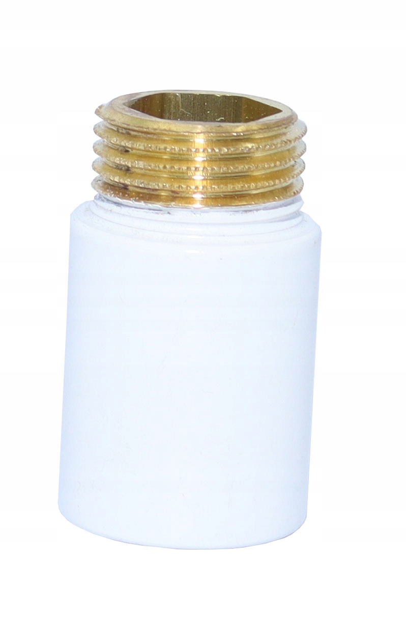

Przedłużka Mosiężna Biała 1/2 Cala Długość 30mm