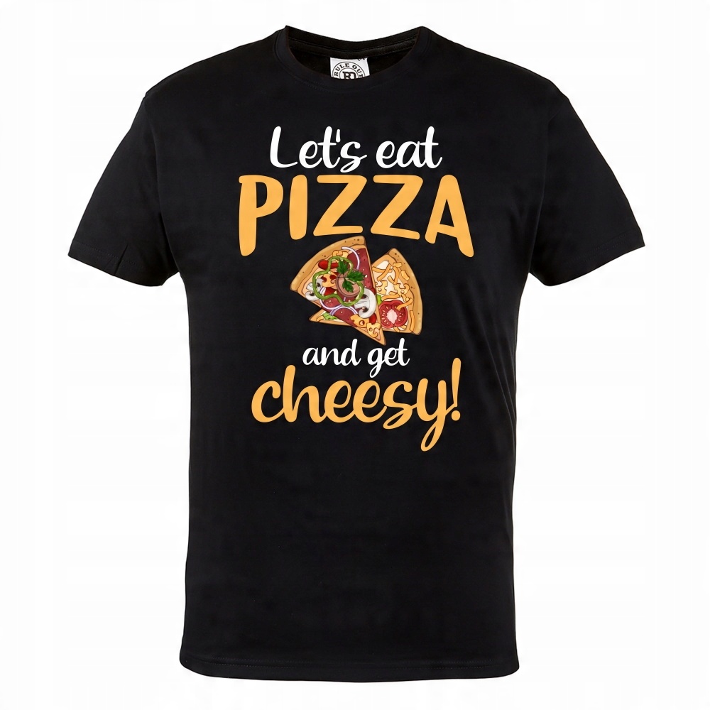 

Meska Koszulka Z Nadrukiem Pizza Let's Eat Pizza