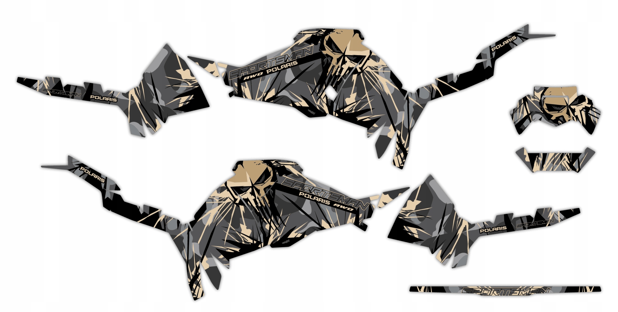 Dýha Samolepky Polaris Sportsman 570 2021+ #6350710