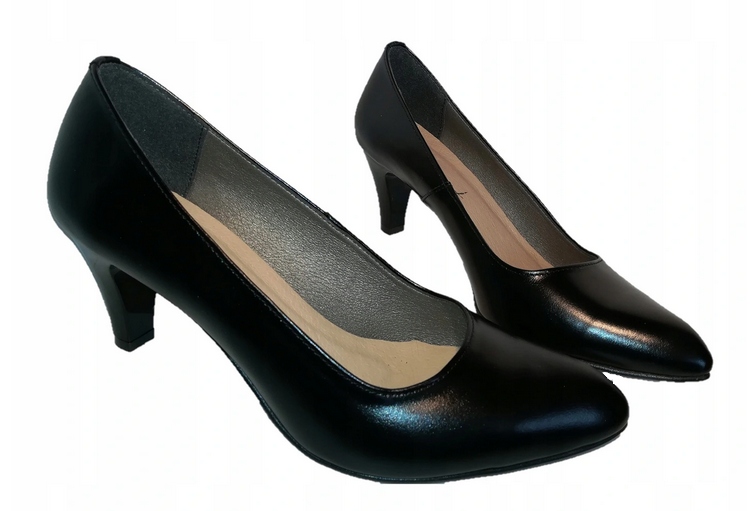 

73. Uniwersał zgrabne eleganckie czółenka s. nat.