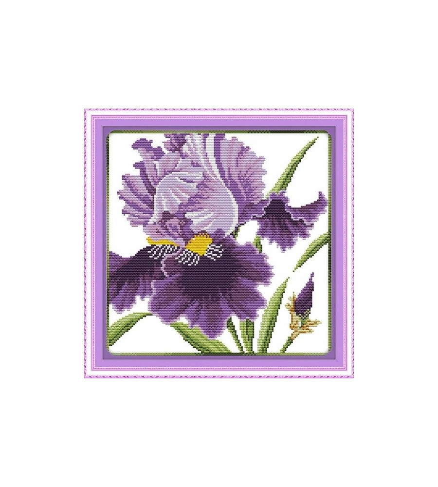 Kanva s potiskem vyšívací sada (kanva,mulina)