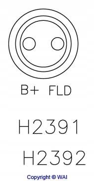 REGULATOR NAPIĘCIA H2392C WAI Producent części WAI