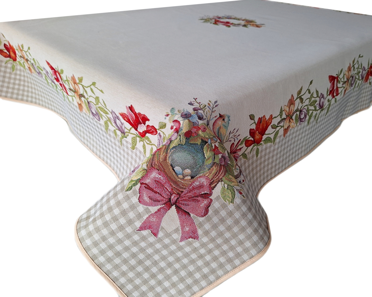 Velikonoční ubrus 140x180 cm 1290LI Květiny