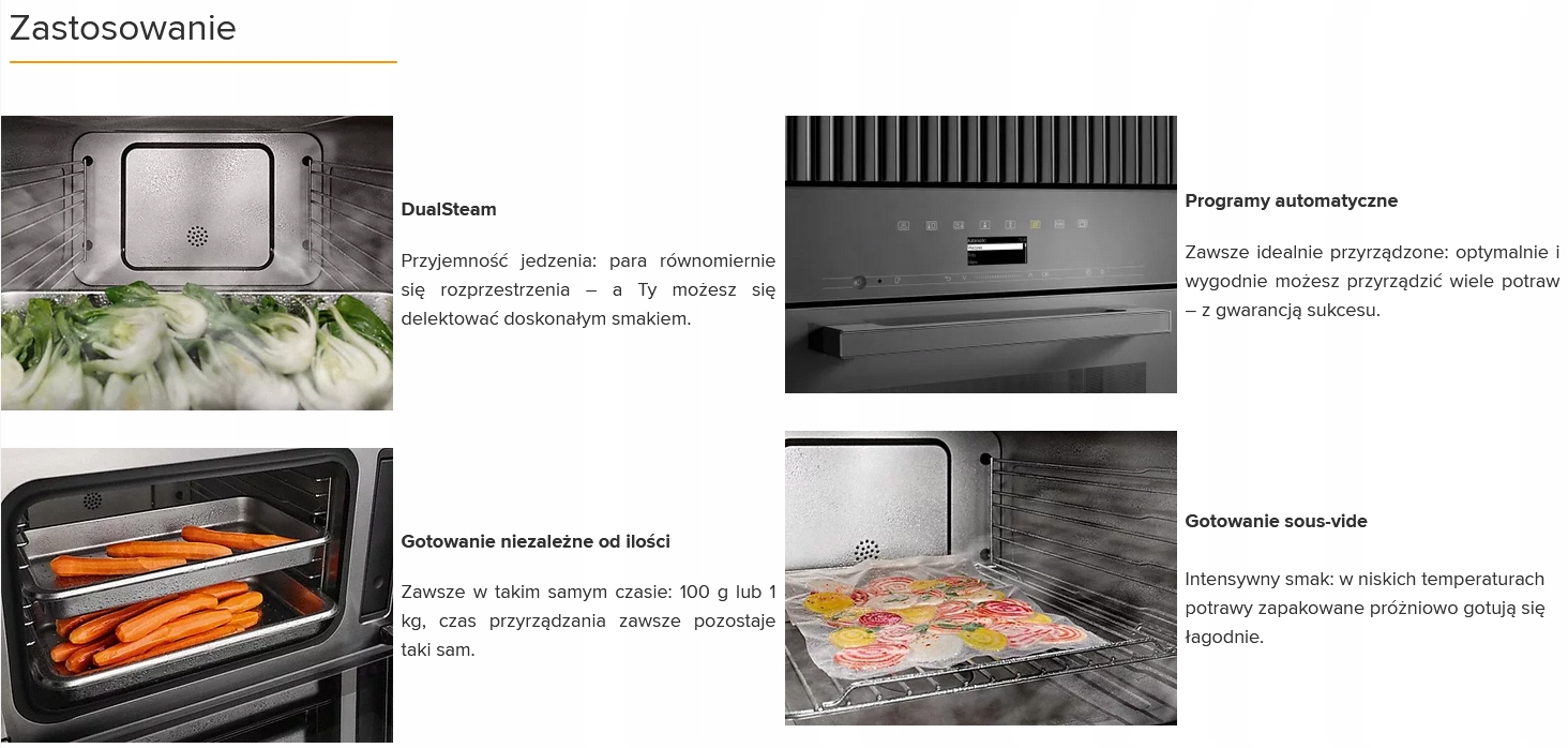 Piekarnik Miele 11106400 white DG 7440 Model 11106400