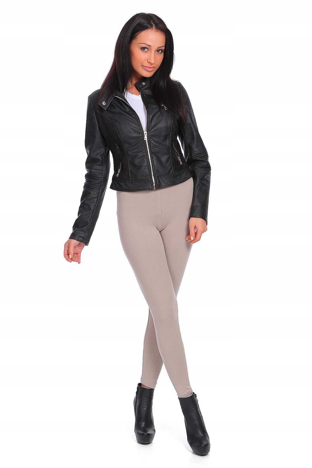 

Ocieplane Legginsy Ciepłe Wygodne Getry P28 XL