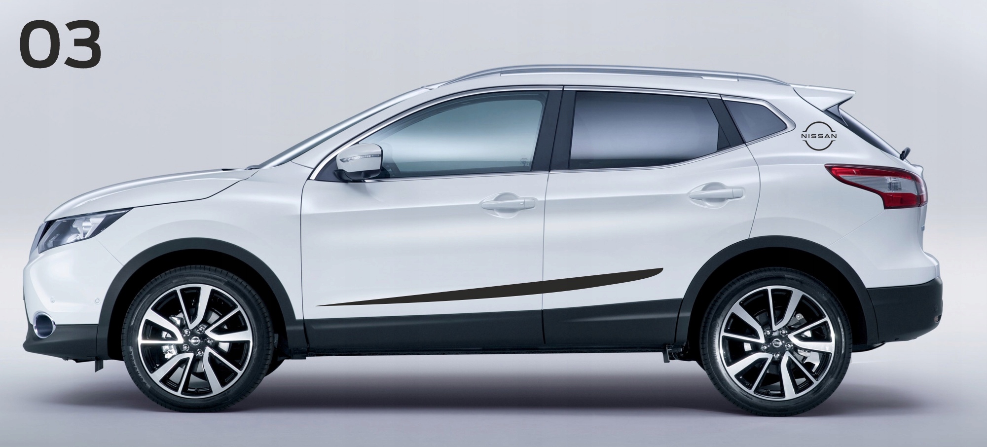 Samolepky na auto Nissan Qashqai 03