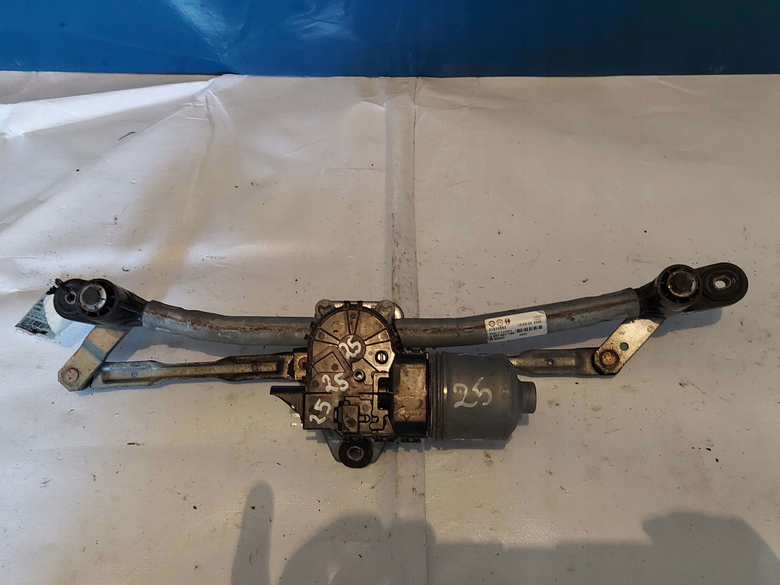 wiper mechanism OPEL COMBO 51810592 front