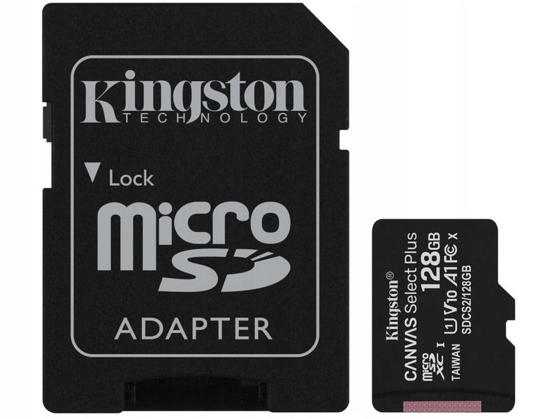 Karta microSDXC KINGSTON Canvas Select Plus 128GB