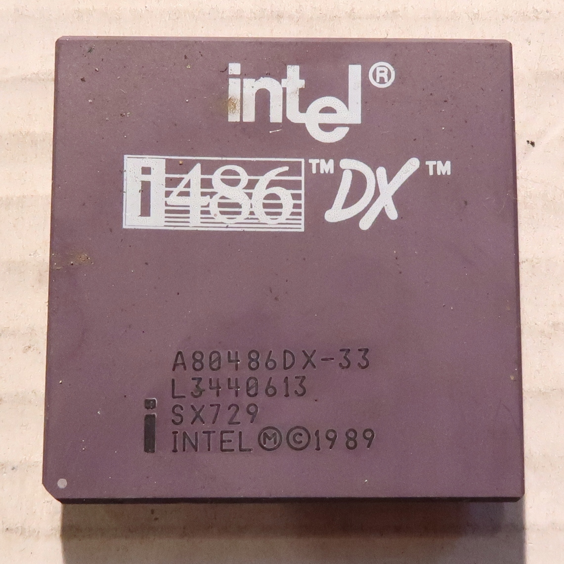 Procesor Intel i486 DX 33MHz SX729 A80486DX-33
