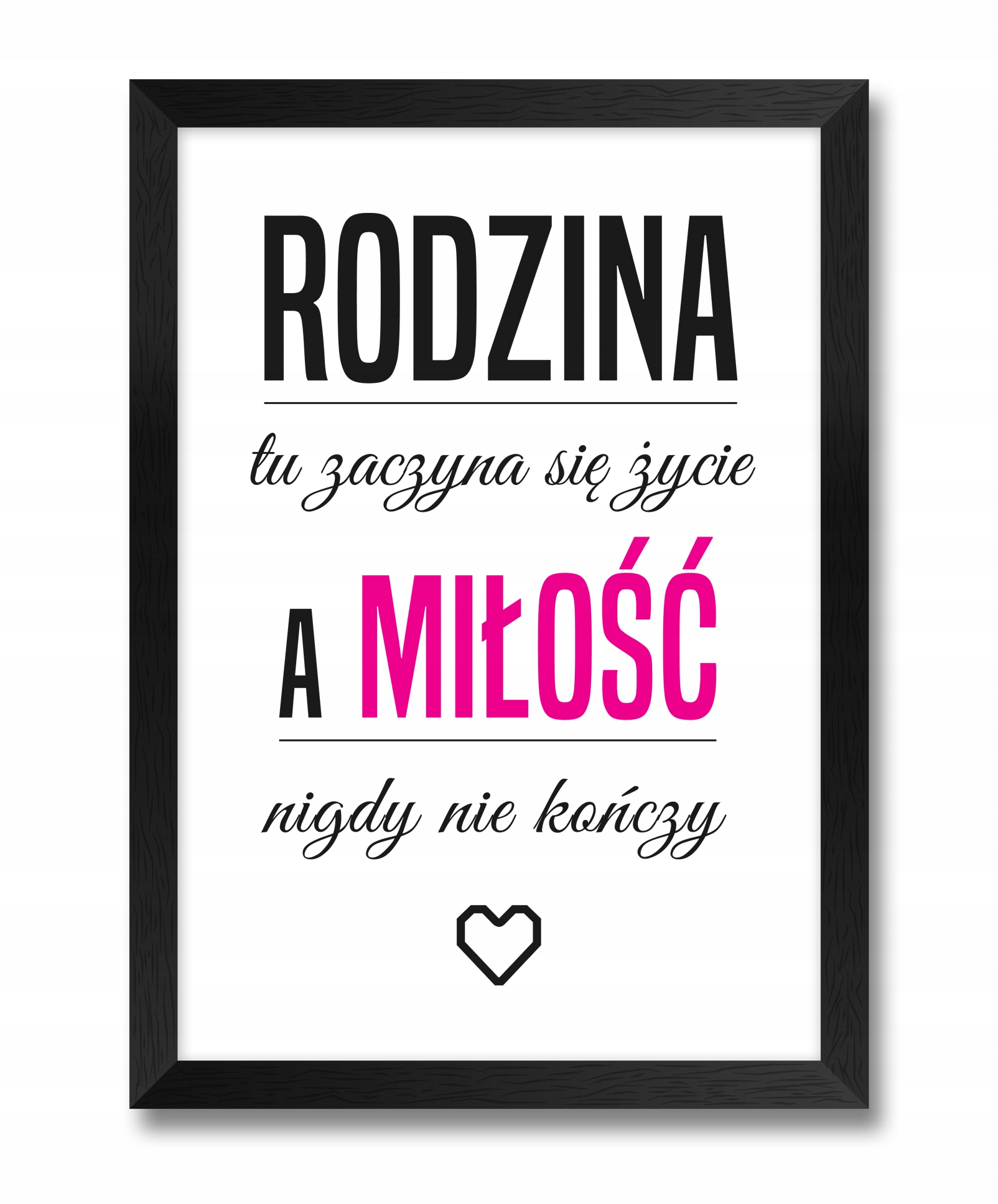 

Obrazy na ścianę z napisem o domu, rodzinie ramka
