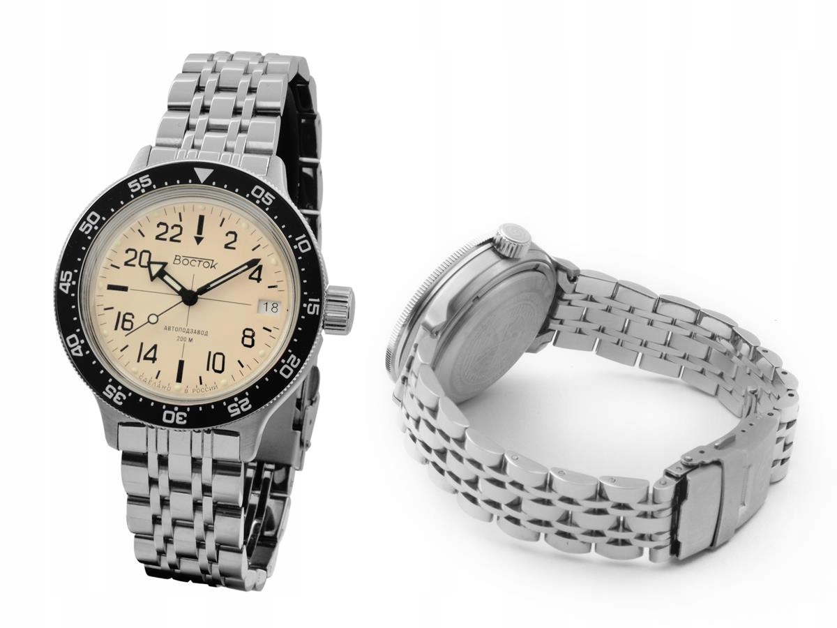 Hodinky Vostok Automat Amphibia Nurek 20ATM 720074B 24 hodinové