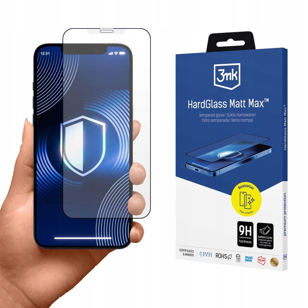 Szkło hartowane 3mk HardGlass Matt Max na iPhone Xs Max 11 Pro Max