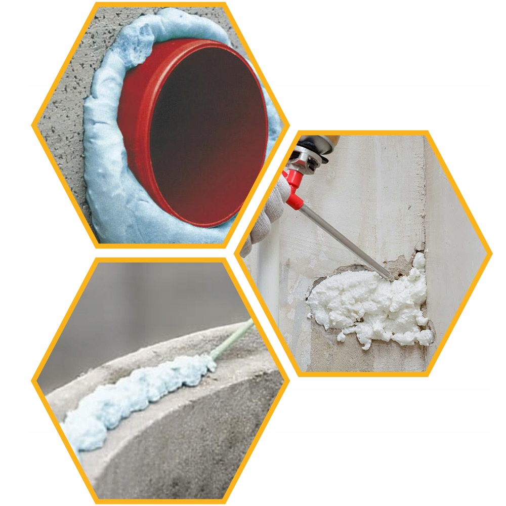 PIANKA DO KRĘGÓW KANAŁÓW STUDZIENEK WODOSZCZELNA PIANA WĘŻYK 750 ml SOUDAL Typ zastosowania beton cegła PVC