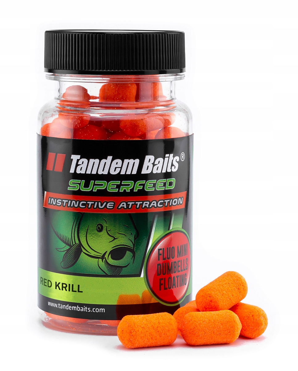 SuperFeed Fluo Mini Dumbells Floating 30g Red Krill