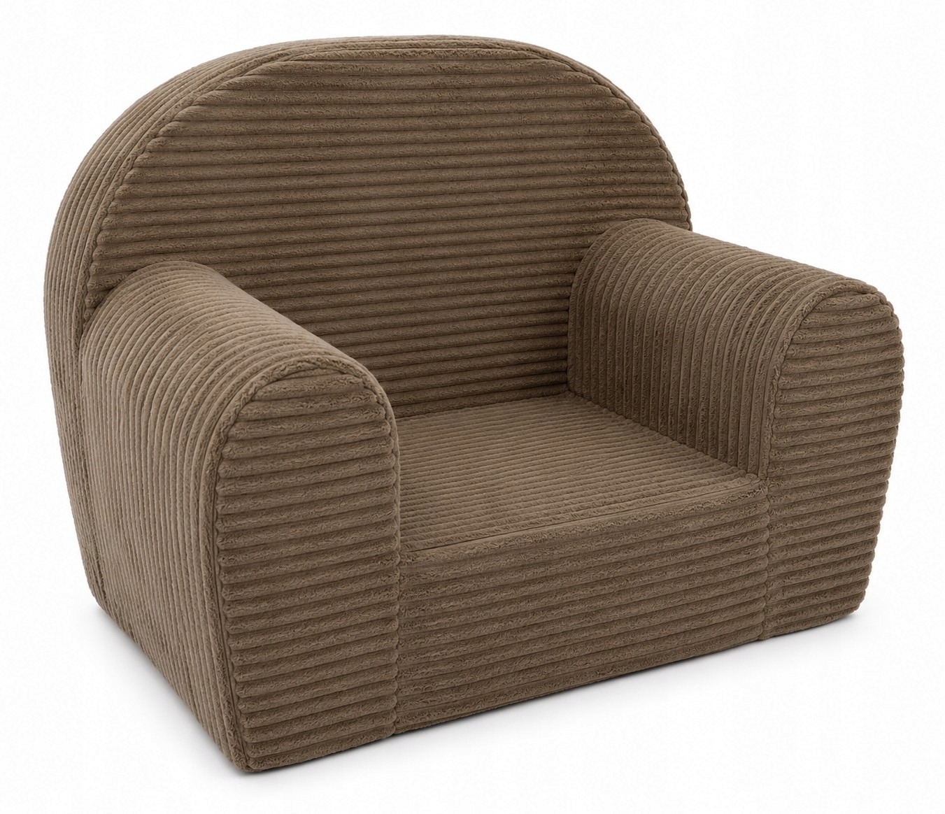 Fotelik piankowy dla dzieci sofa pufa miękki brązowy Pufka Fotel Dziecięcy