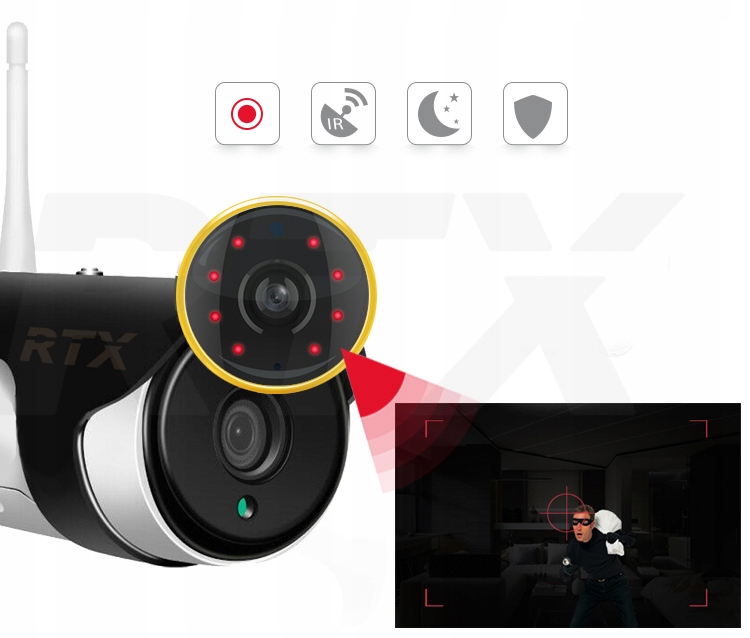 Kamera RTX SmartCam Zewnętrzna Tuya Alexa Google Marka RTX