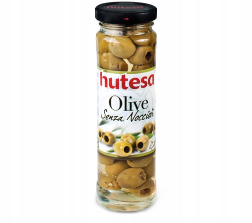 Levně Hutesa Zelené Olivy Bez Pecek 140G Nízkokalorická Svačinka Přírodní