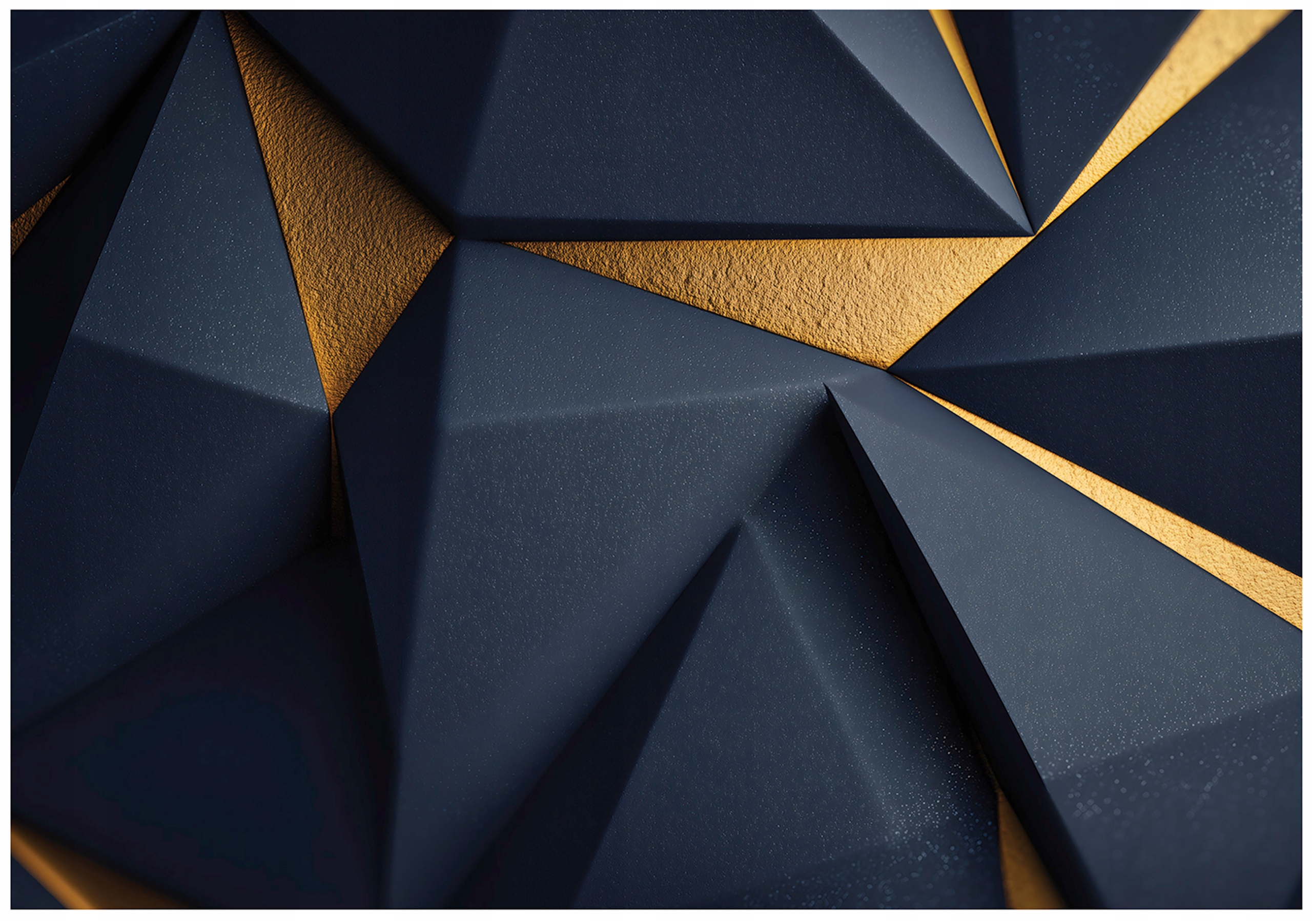 Fototapeta Abstrakcia Geometrická Tmavomodrá Zlatá Moderná Loft 350x250