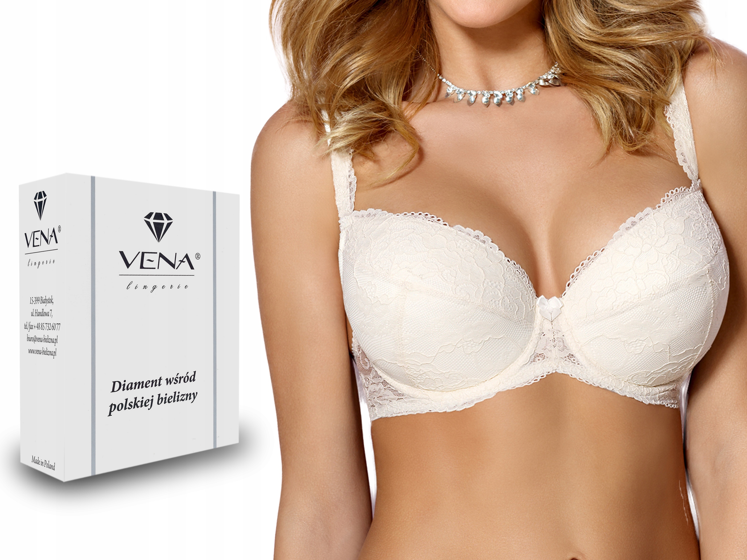 

Biustonosz Vena VB-1181 Push-up ecru 70E