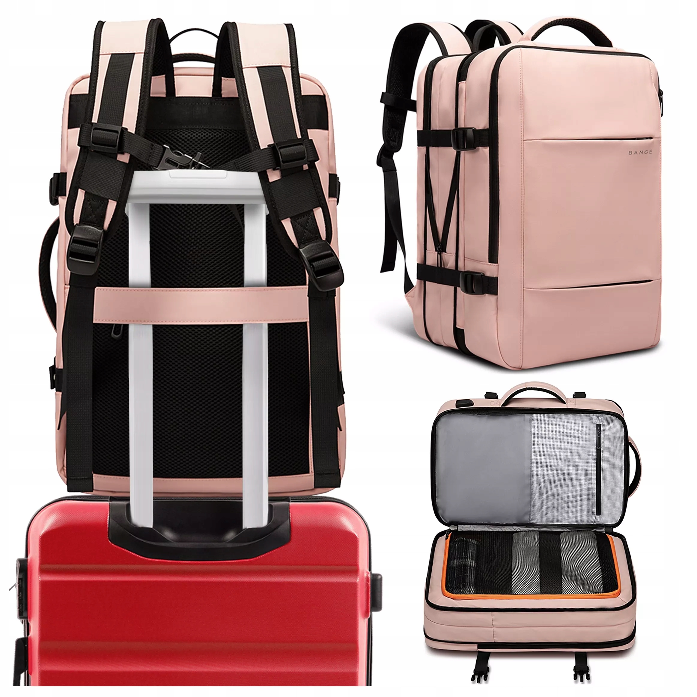 Batoh do letadla, lehký, prostorný, zavazadlový prostor s Usb konektorem