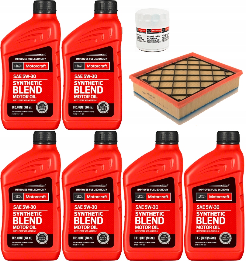 MOTORCRAFT 5W30 5,7L + FILTRY EDGE 2,0 2015-2023
