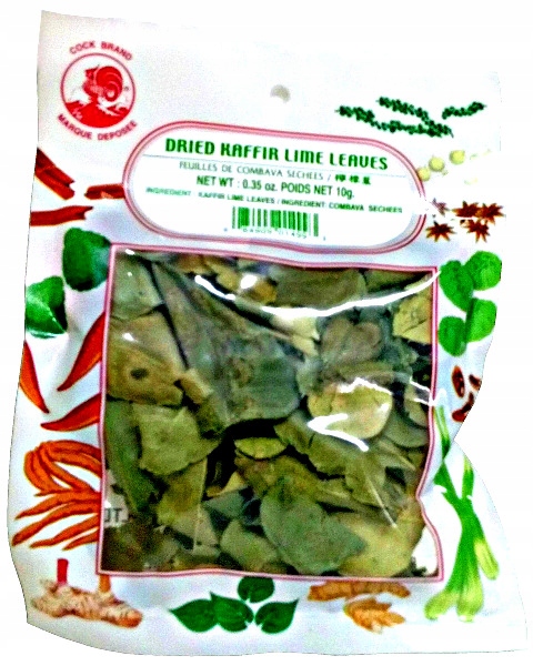 

Suszone liście limonki kaffir 10g Cock Brand