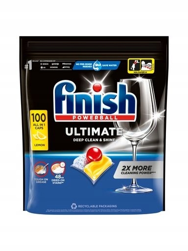 Levně Kapsle do myčky nádobí Finish Ultimate All in 1 Caps Lemon 100 ks