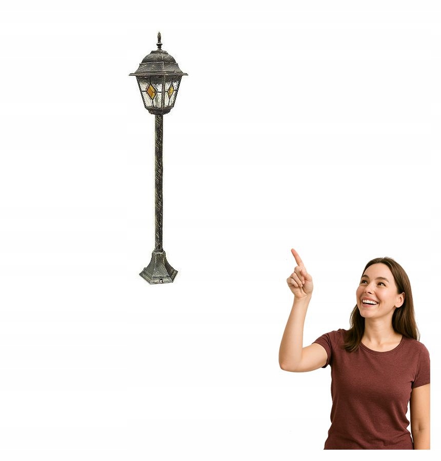 Vonkajšia lampa stĺpiková Monaco 8185 Rabalux