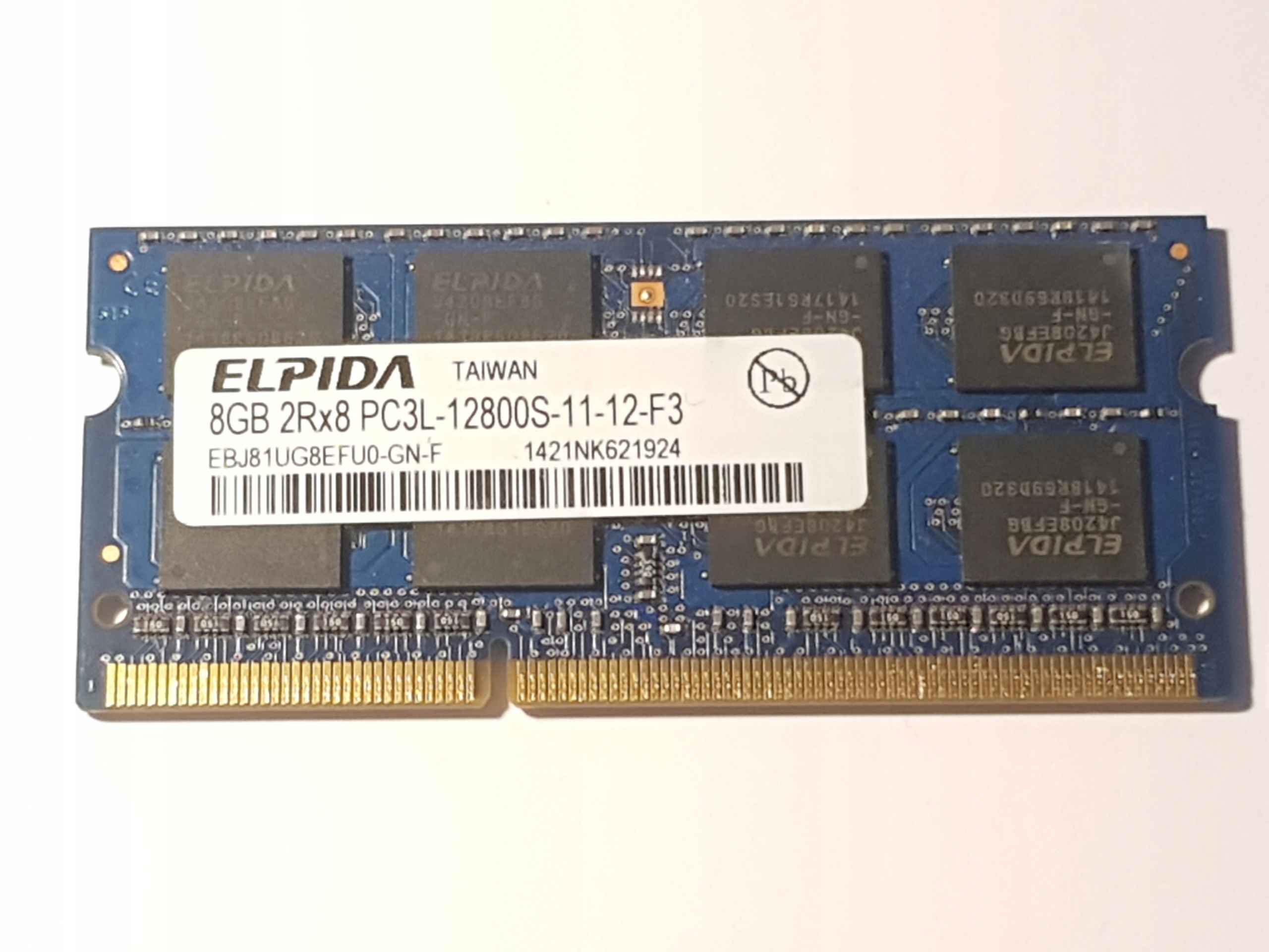 pamięc 8GB DDR3L Elpida EBJ81UG8EFU0-GN-F 1600 Mhz PC3L-12800 PMC2816