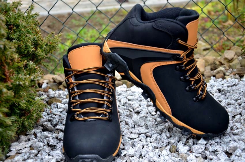GÓRSKIE ORGINALNE ZIMOWE BUTY ŚNIEGOWCE TREX SPORTOWE OCIEPLANE TREKINGOWE Materiał skóra ekologiczna
