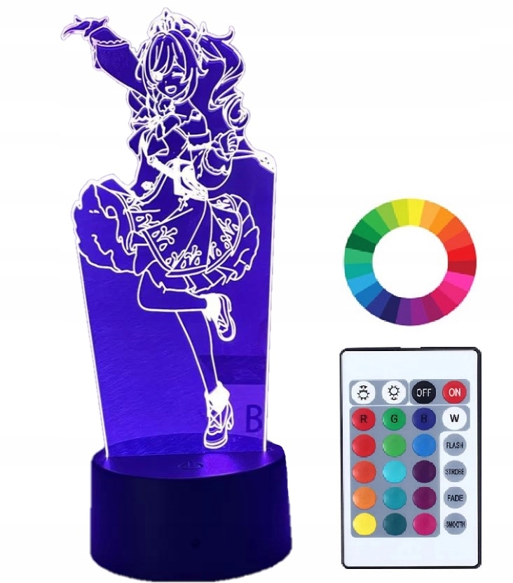 

Lampka Nocna z Imieniem 3D Led Genshin Impact