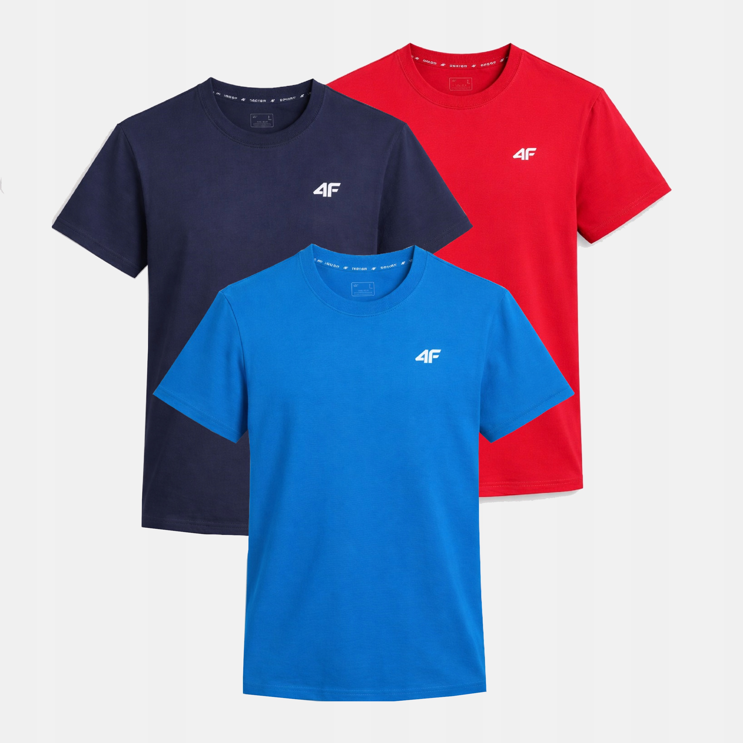 Komplet Koszulek Męskich 4F Zestaw 3PAK T-shirt XXL TTSHM3341