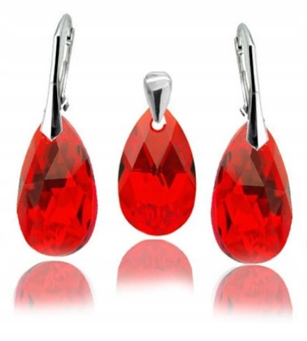 Náušnice Přívěsek Křišťál Swarovski Okouník