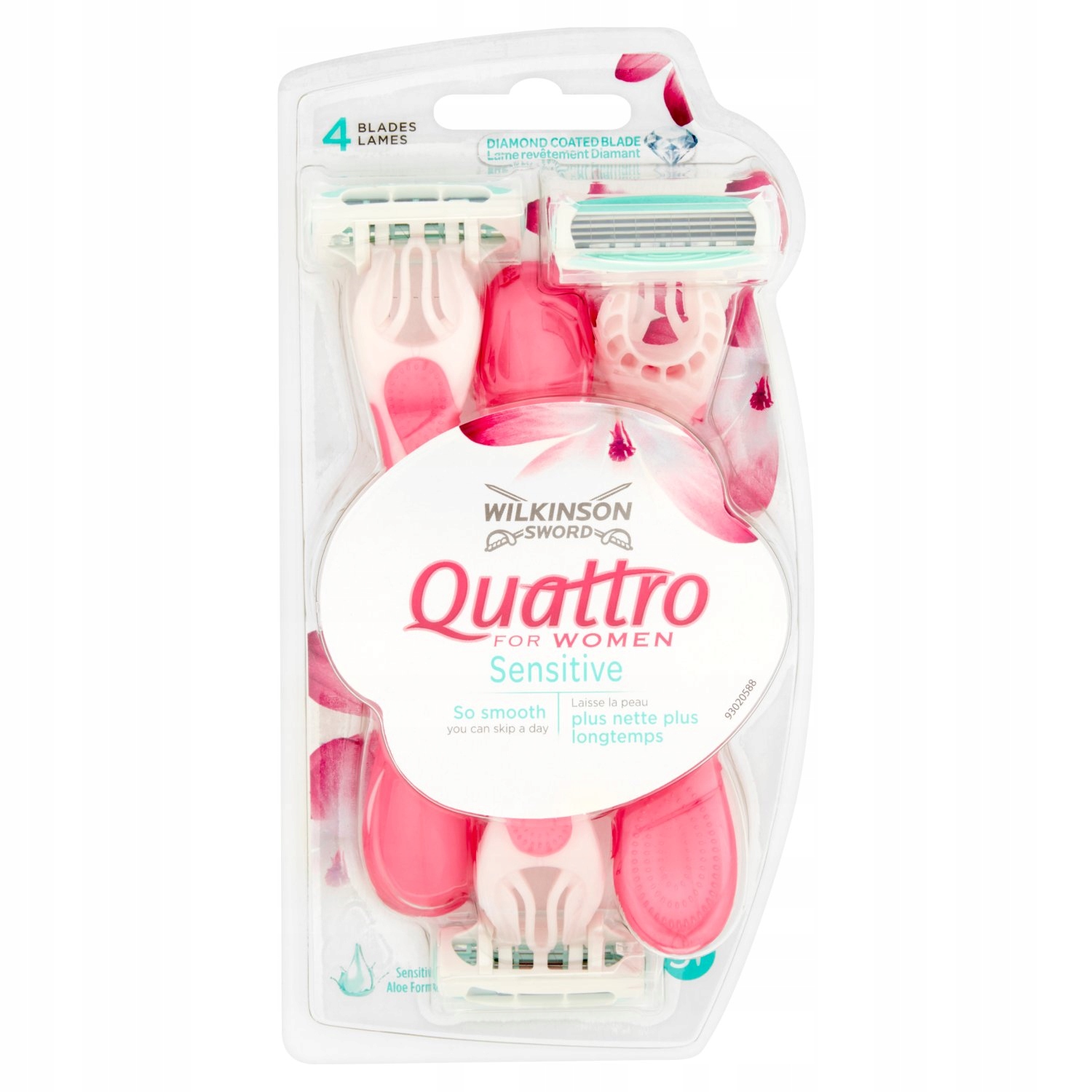 WILKINSON SWORD QUATTRO FOR WOMEN SENSITIVE 3SZT
