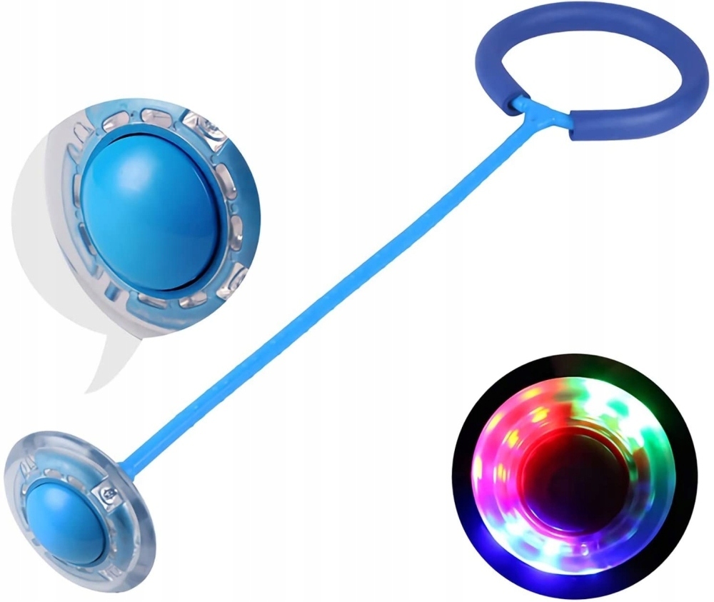 HULA HOP NA NOGĘ SKAKANKA SKIPPER ŚWIECĄCA LED Kolor odcienie czerwieni